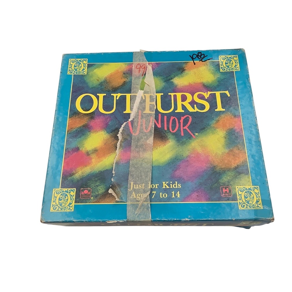 Outburst Junior Board Game Golden Hersch Company Kids Ages 7-14 Vintage 1989 O6